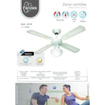 Ventilateur de plafond réversible FARELEK BALI - Ø 107 cm, 4 pales b