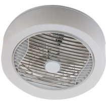 AIR-LIGHT CROWN - Ventilateur de plafond blanc Ø40cm 95W avec couronn