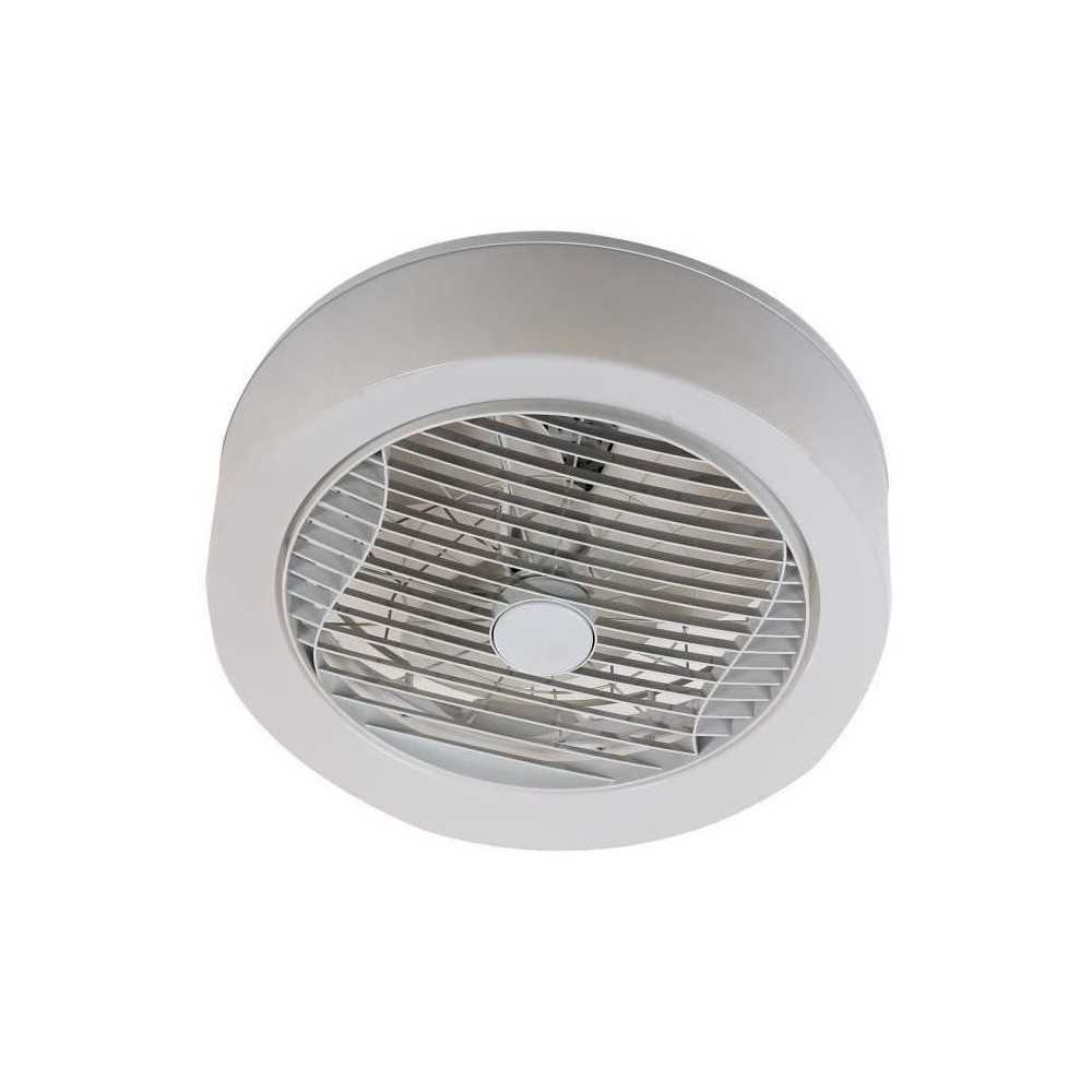 AIR-LIGHT CROWN - Ventilateur de plafond blanc Ø40cm 95W avec couronn