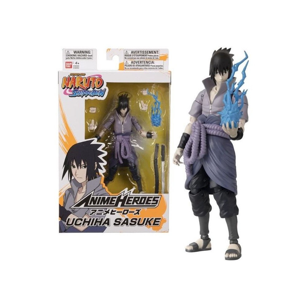 Figurine Anime Heroes 17 cm - Sasuke Uchiwa - BANDAI Naruto Shippuden