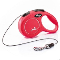 Laisse enrouleur Flexi Classic XS rouge pour chien jusqu'a 8 kg - 3m d