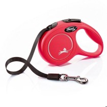 Laisse enrouleur Flexi Collection Sangle S - FLEXI - Rouge - Pour chie