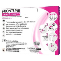 FRONTLINE 3 pipettes Tri-Act - Pour chien de 20 a 40 kg