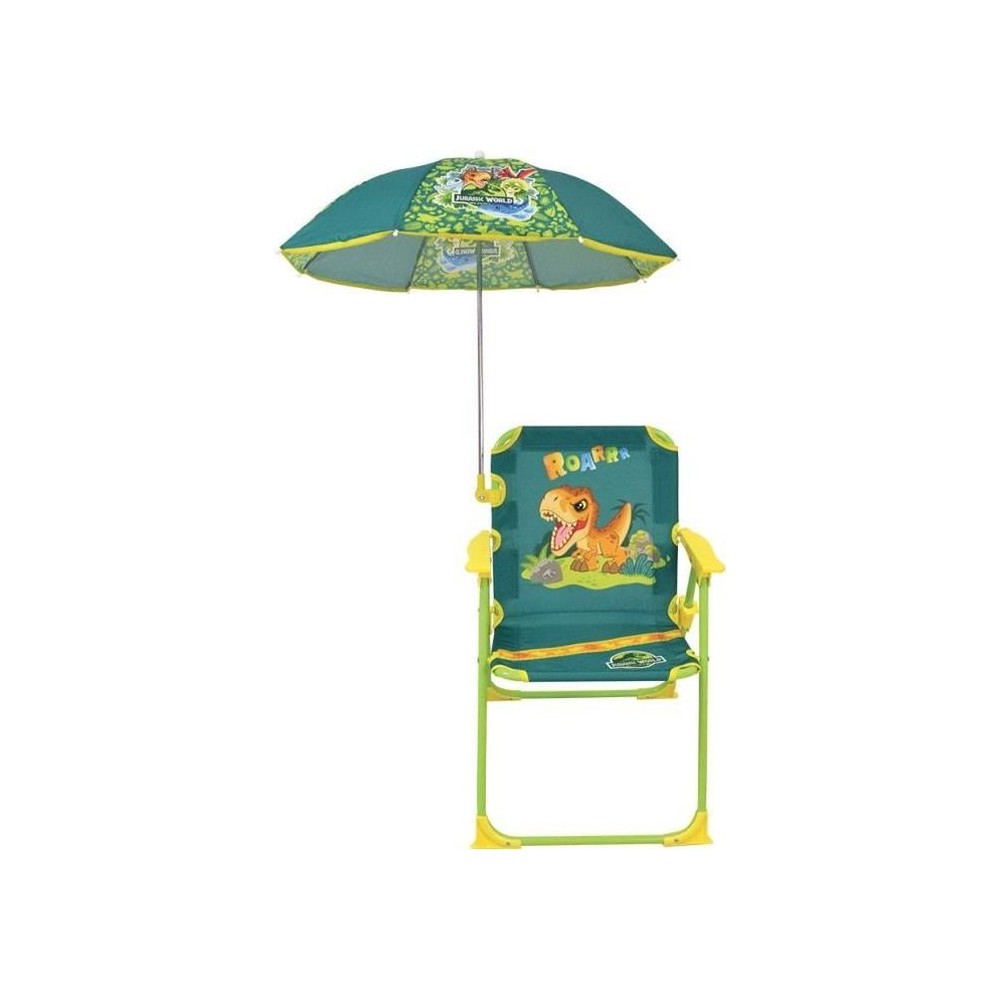 FUN HOUSE JURASSIC WORLD Chaise pliante de camping dinosaures - H.38.5