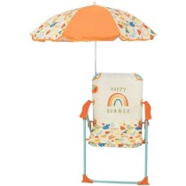 FUN HOUSE Fruity's Chaise pliante camping avec parasol - H.38.5 xl.38.