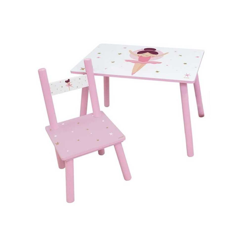 FUN HOUSE Danseuse Ballerine Table H 41,5 cm x l 61 cm x P 42 cm avec