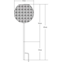 Décoration métal a énergie solaire - Design rétro - GALIX - 1 LED