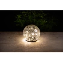 Sphere solaire GALIX - Effet verre brisé - Ø 15cm - 25 LED blanches