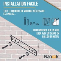 NANOOK Support Mural inclinable pour téléviseurs de 40-65 Pouces- Solution de Montage pour des télés LCD et (O)LED - Noir