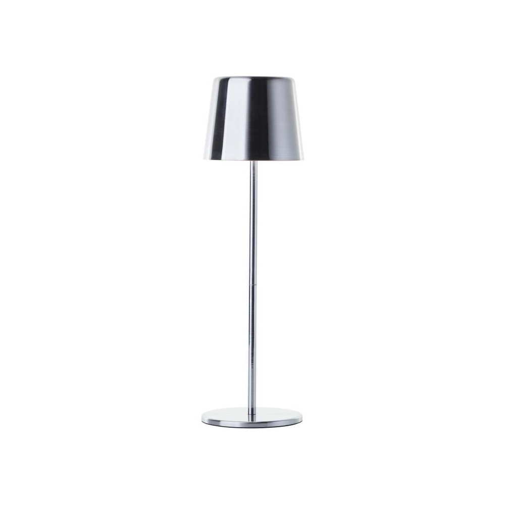 Lampe a poser d'extérieur - BRILLIANT - XAANA - Rechargeable - Chrome