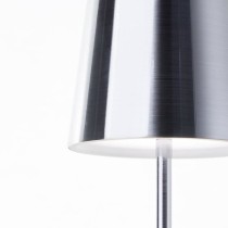 Lampe a poser d'extérieur - BRILLIANT - XAANA - Rechargeable - Chrome