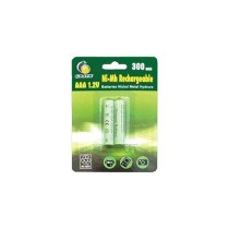 GALIX Lot de 2 piles rechargeables LR03/AAA - Ni-Mh - 1,2 Volts - 300