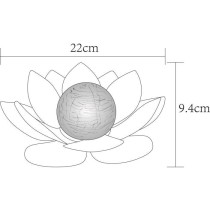 Nénuphar solaire - GALIX - Boule craquelée - 7 Lumens - 8 heures d'