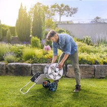 Dévidoir CleverRoll en métal pour jardin moyen - GARDENA - Longueur