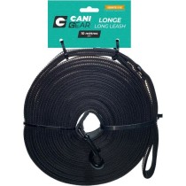 Longe pour chien - CANI GEAR - 10 m - Néoprene souple avec poignée - Noir