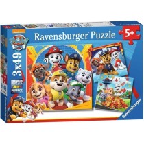 Lot de puzzles enfant Pat'Patrouille - Ravensburger - 3x49 pieces - Prets a secourir