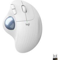 Souris ergonomique - Sans fil - Logitech - Ergo M575 - Blanc