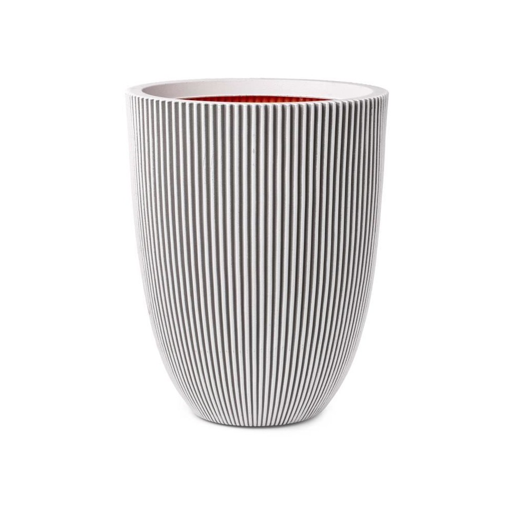 Capi Vase élégant Groove 46x58 cm Ivoire 445499