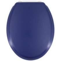 GELCO DESIGN Abattant WC Dolce - Charnieres inox - Bois moulé - Bleu