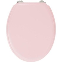 GELCO DESIGN Abattant WC Dolce - Charnieres inox - Bois moulé - Rose