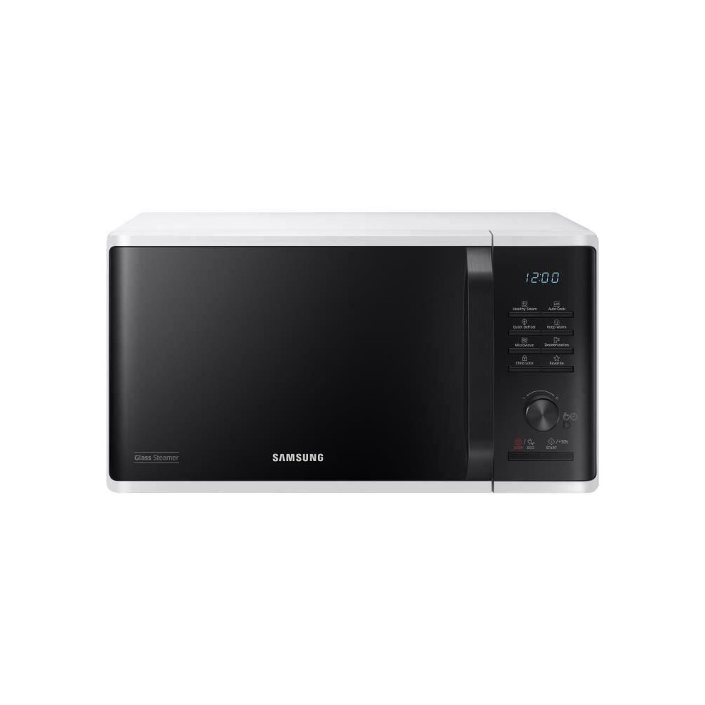 Micro-ondes solo 23L - SAMSUNG - MS23K3555EW - Blanc - Contrôle élec