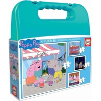 Puzzle Progressif Peppa Pig - Malette de 4 puzzles - 12 a 25 pieces -