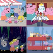 Puzzle Progressif Peppa Pig - Malette de 4 puzzles - 12 a 25 pieces -