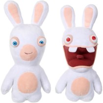 Gipsy Toys - Lapins Crétins Sonores - Bouche Fermée - 28 cm - Blanc