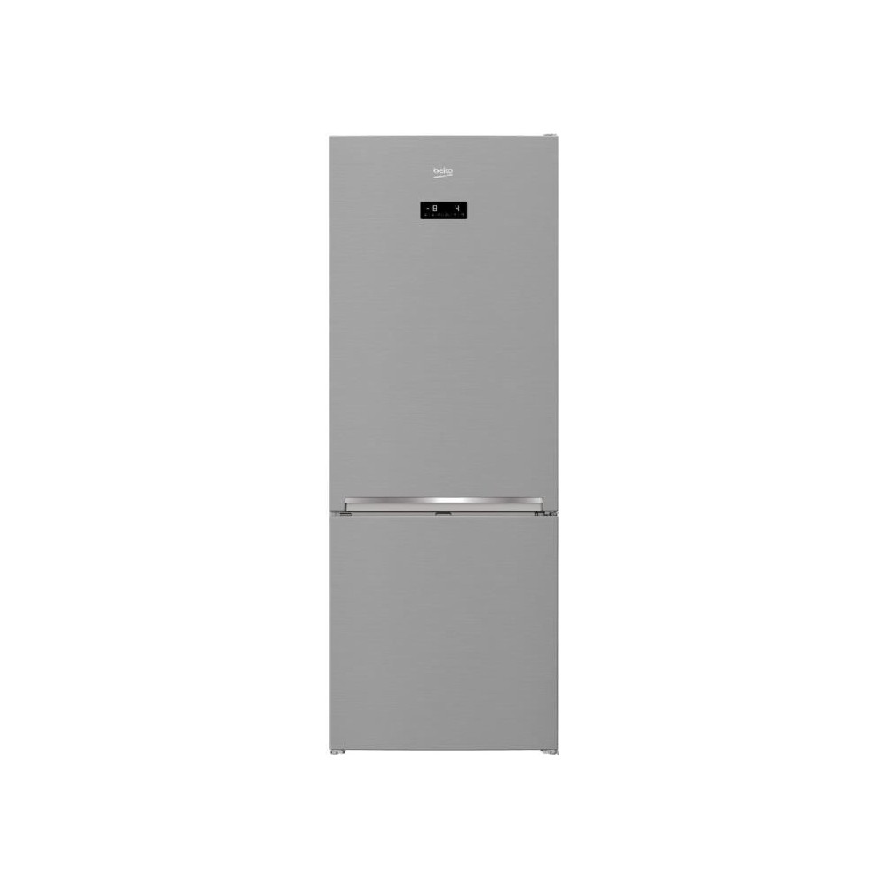 Réfrigérateur pose-libre combiné - BEKO - RCNE560E40ZXPN - Classe E - 514 L - 74,5 x 70 x 192 cm - Inox