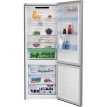 Réfrigérateur pose-libre combiné - BEKO - RCNE560E40ZXPN - Classe E - 514 L - 74,5 x 70 x 192 cm - Inox