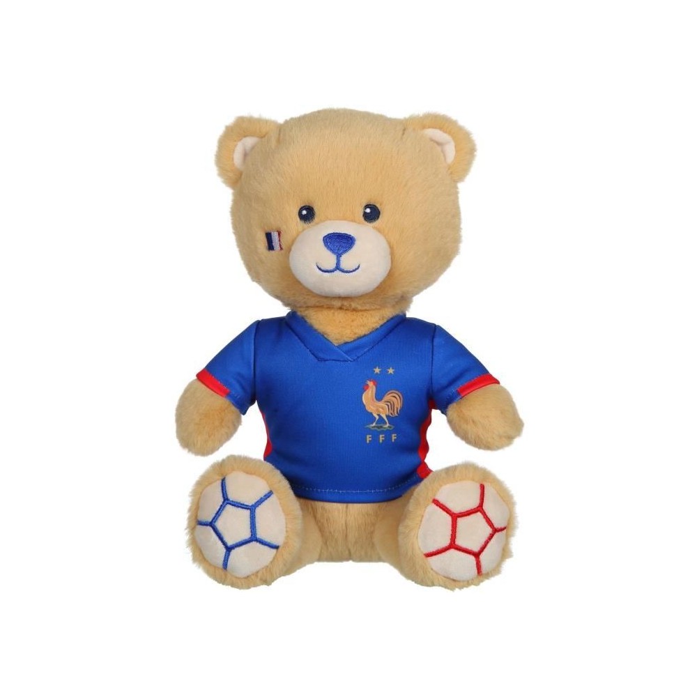 Peluche Ours FFF - GIPSY TOYS - Maillot, 24 cm