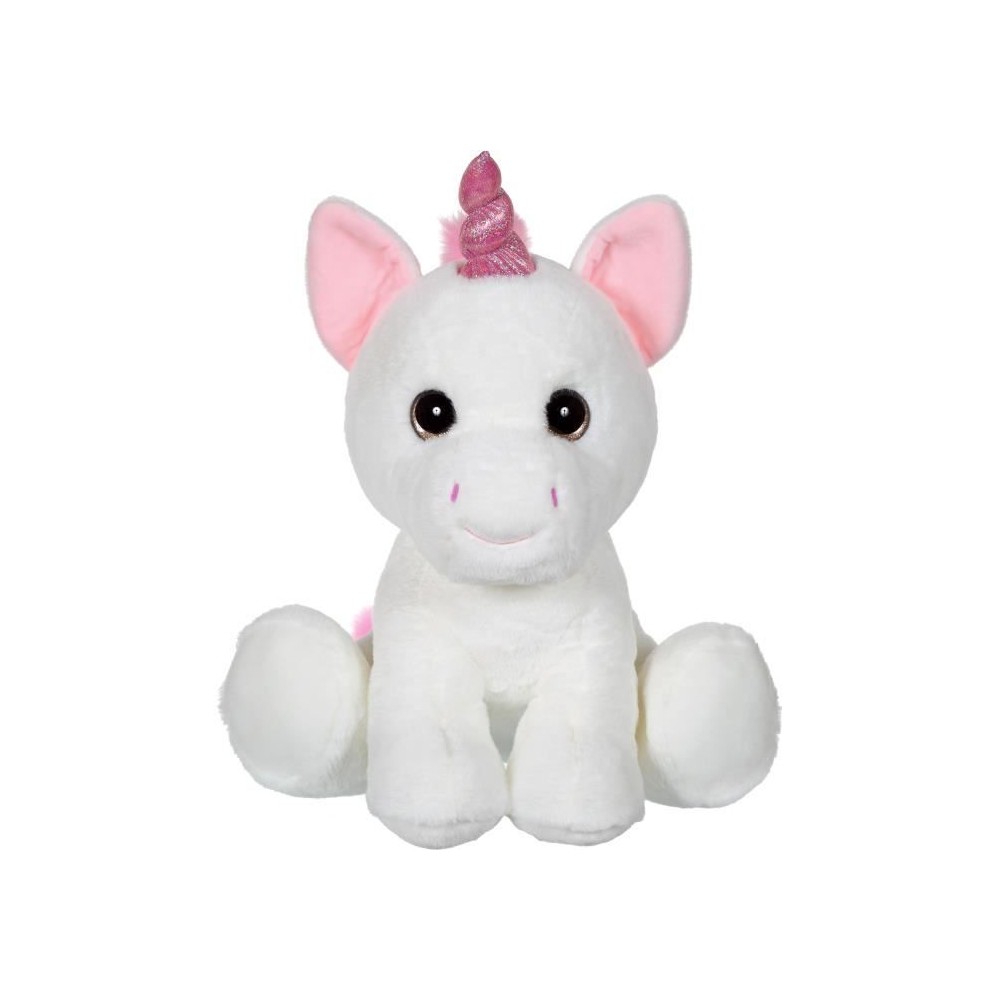 Peluche Licorne GIPSY - Puppy Eyes Pets 40 cm - Blanc - Pour Enfant de