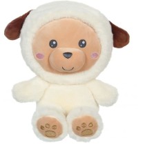 Peluche Chien Hoody Pets - GIPSY TOYS - Creme, 24 cm