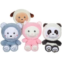 Peluche Panda Hoody Pets - GIPSY TOYS - 24 cm