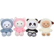 Peluche Panda Hoody Pets - GIPSY TOYS - 24 cm