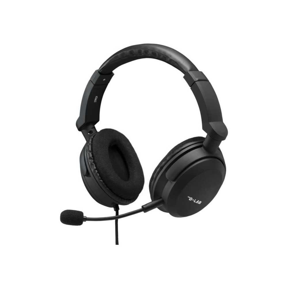 Casque Gamer Filaire - The G-Lab - KORP CARBON - Microphone Détachabl