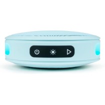 BIGBEN Party - Enceinte Bluetooth ronde avec dragonne et effets lumineux - 15W - Bleu Pastel