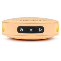 BIGBEN Party - Enceinte Bluetooth ronde avec dragonne et effets lumineux - 15W - Orange Pastel