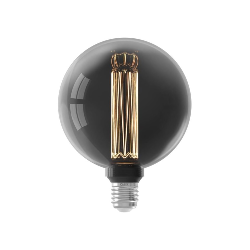 Ampoule LED E27 - CALEX - GLASSFIBER GLOBE G125 - 3,5 W - 40 lm - 2000 K - Intensité variable - Titanium