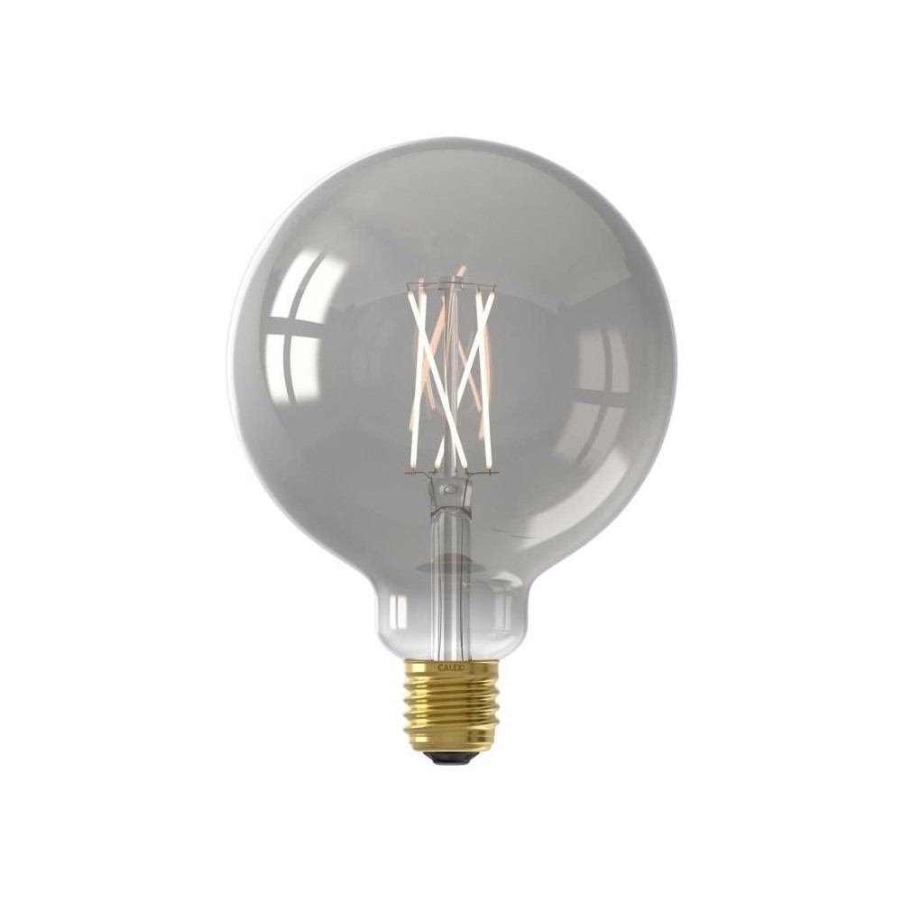 Ampoule LED E27 - CALEX - G125 SMART GLOBE - Filament droit - 7 W - 400 lm - 1800 K - Intensité variable - Smokey