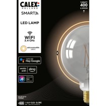 Ampoule LED E27 - CALEX - G125 SMART GLOBE - Filament droit - 7 W - 400 lm - 1800 K - Intensité variable - Smokey