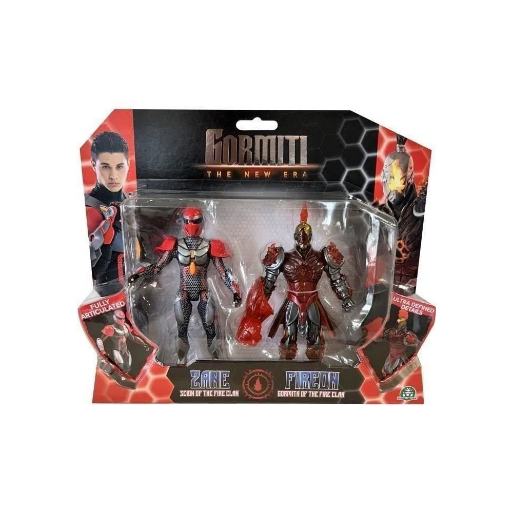 Coffret figurines - GORMITI - Scion et Gormiti associé Feu - Zane et