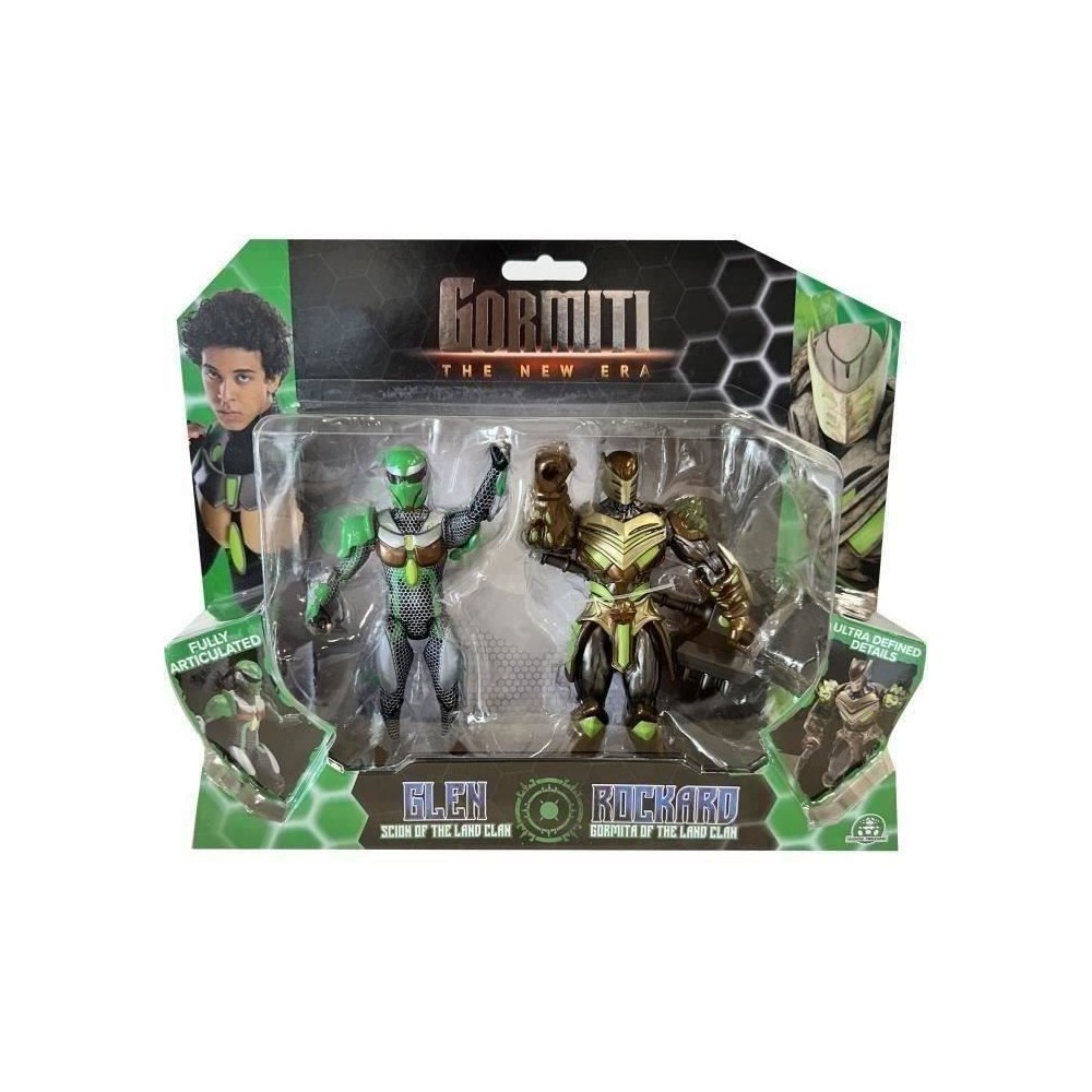 Coffret figurines - GORMITI - Scion et Gormiti associé Terre - Glen e