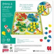 Jeu éducatif - GOULA - Arbres a compter - Pommes en bois et dés