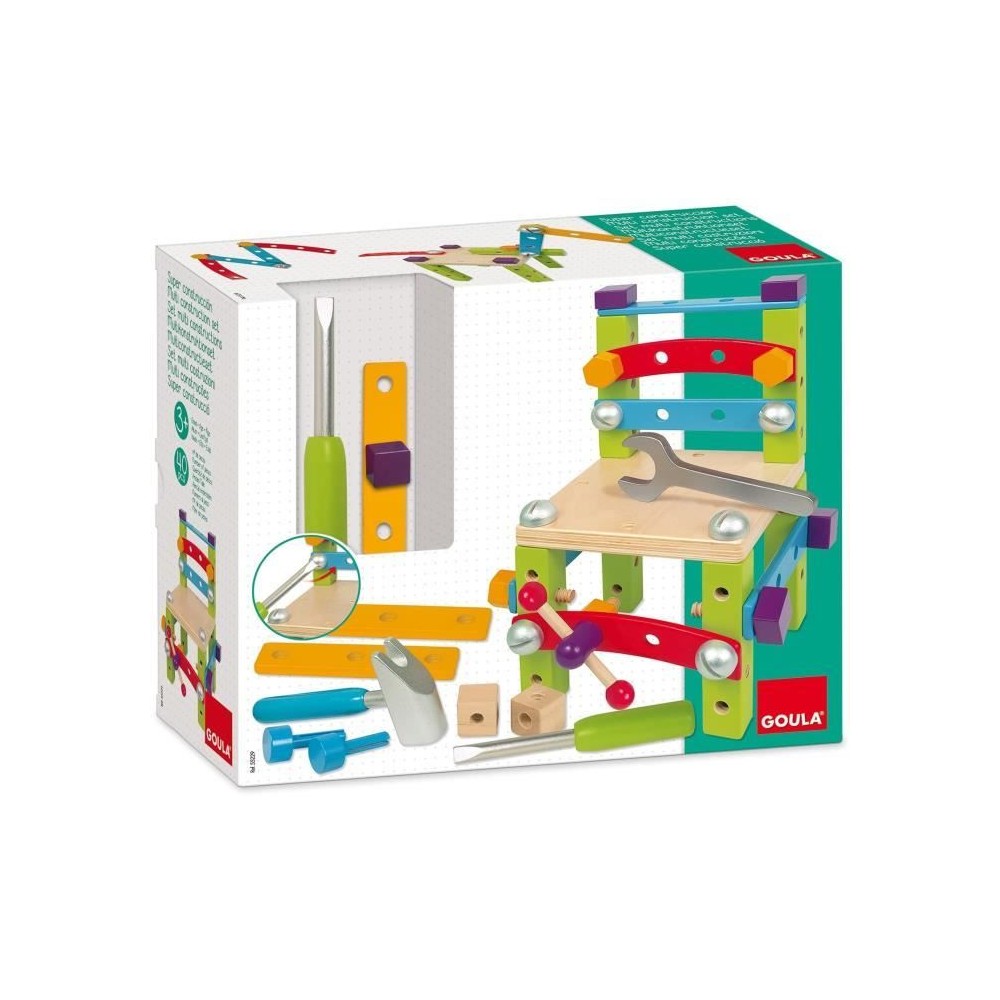 Jeu de construction - GOULA - Set multi constructions - Construisez 7