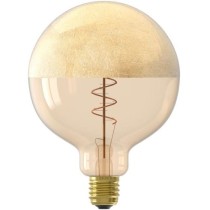 Ampoule LED E27 - CALEX - XXL SPECIALS G125 - Filament simple spirale - 4 W - 120 lm - 1800 K - Or