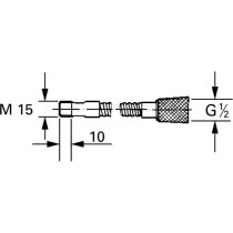 Flexible de douchette RELEXAFLEX pour mitigeurs évier - GROHE - Chrom