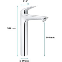 GROHE Mitigeur monocommande Lavabo Taille XL Wave Chromé 23585001