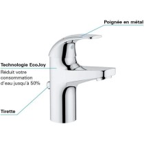 GROHE Mitigeur monocommande lavabo salle de bains Start Curve, taille