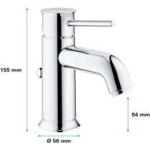 GROHE Mitigeur monocommande Lavabo Taille S Start Classic Chromé 2378